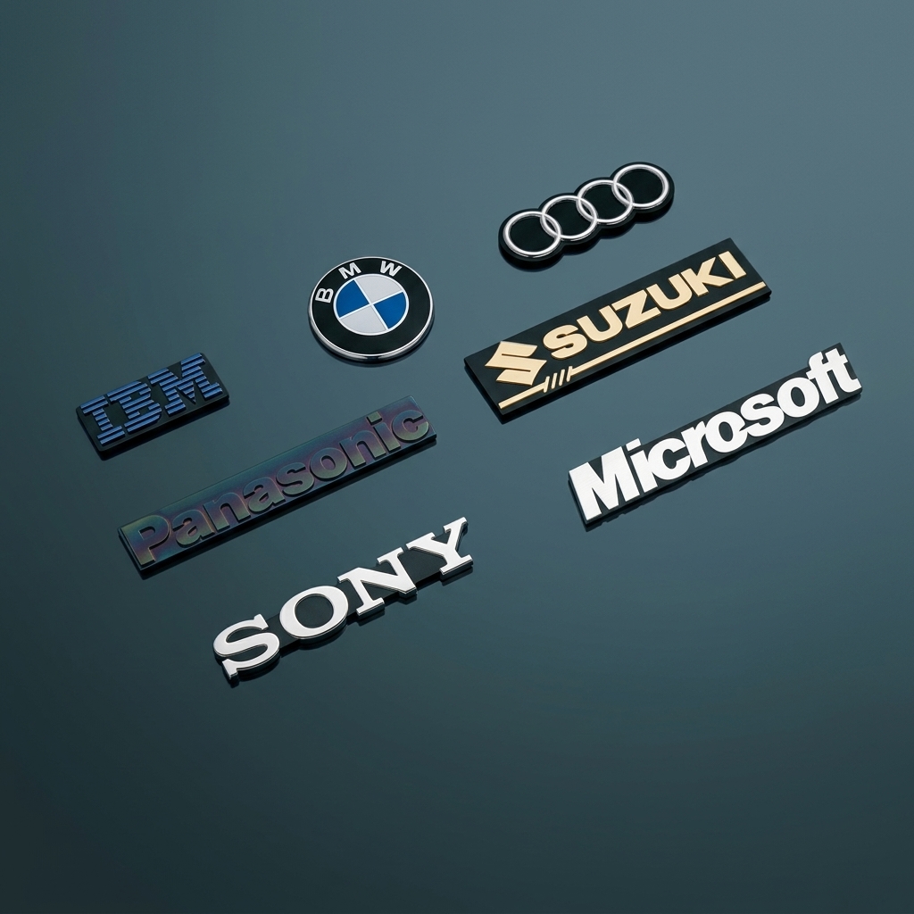 Logotipos Electroforming Premium